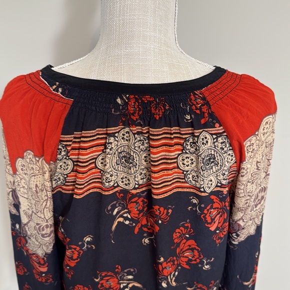 Anthropologie Meadow Rue Floral Boho Blouse - Picture 8 of 10